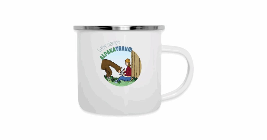 Tasse Alpaka Merchandise von Elisabeth Gottschall