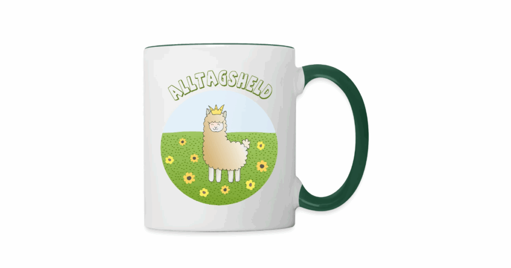 Tasse Alpaka Merchandise von Elisabeth Gottschall