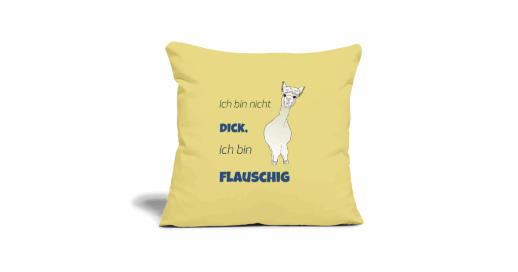 Kissen Alpaka Merchandise von Elisabeth Gottschall