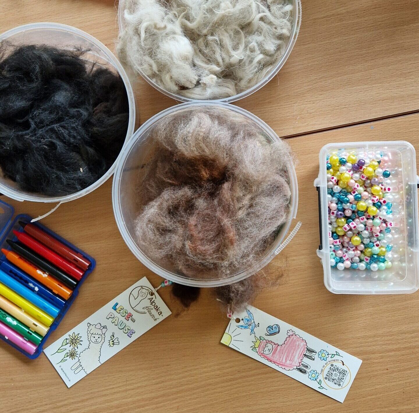 Basteln mit Alpakawolle